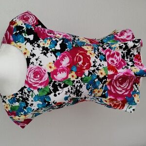 Floral Peplum Top